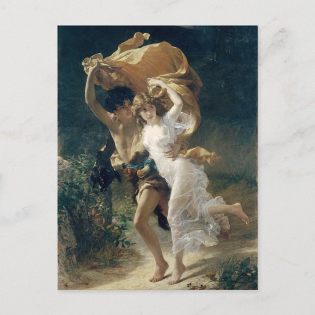 The Storm by Pierre Auguste Cot Postcard (Front)