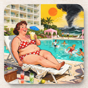 “The Storm Can Wait” – A Self Denial Cartoon Coaster