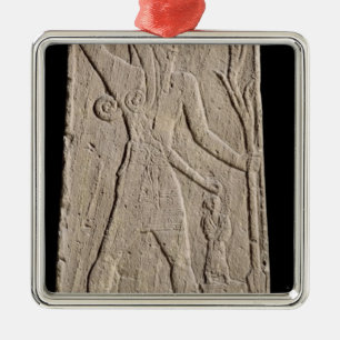 The storm-god Baal with a thunderbolt Metal Ornament