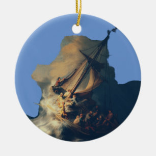 The Storm on the Sea of Galilee Ceramic Ornament