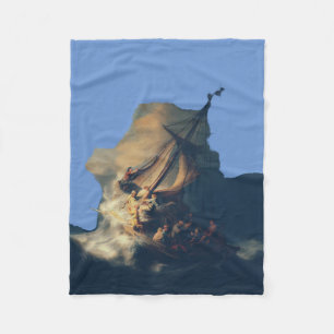 The Storm on the Sea of Galilee Fleece Blanket
