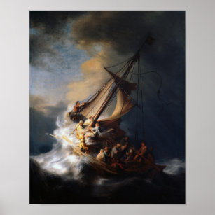 The Storm on the Sea of Galilee - Rembrandt Poster