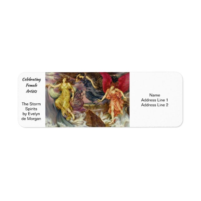 The Storm Spirits by Evelyn de Morgan (Front)