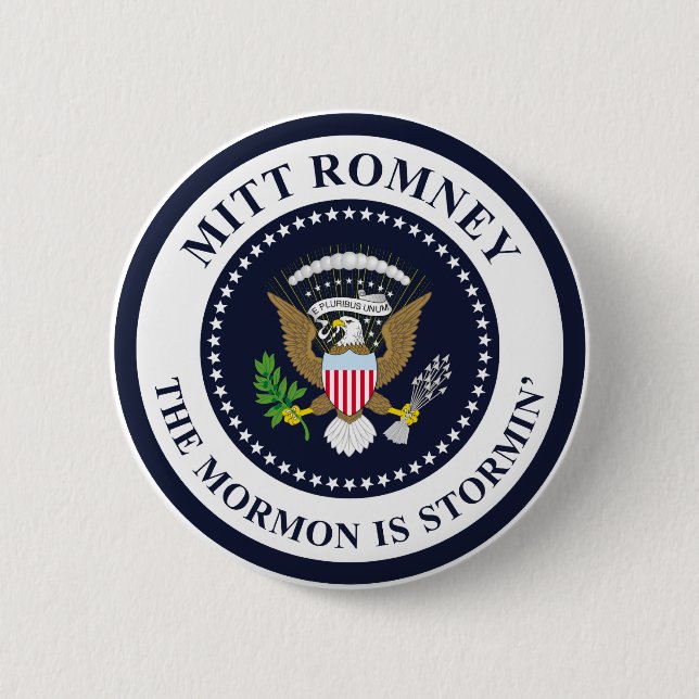 The Stormin' Mormon 2 Inch Round Button (Front)