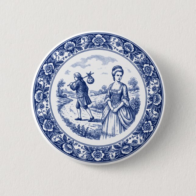 The Stormy Departure 2 Inch Round Button (Front)