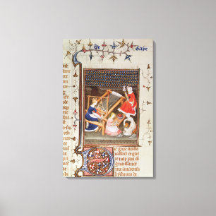 The Story of Gaia, from `De Claris Mulieribus' Canvas Print