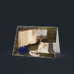 The Story of Hanukkah Holiday Card<br><div class="desc">An eight-day Jewish holiday commemorating the rededication of the Holy Temple (the Second Temple) in Jerusalem at the time of the Maccabean Revolt of the 2nd century BCE. Hanukkah is observed for eight nights and days, starting on the 25th day of Kislev according to the Hebrew calendar, which may occur...</div>