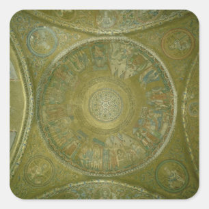 The Story of Joseph, mosaic from the 3rd Cupola in Square Sticker