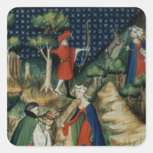 The Story of Procris, from `De Claris Square Sticker
