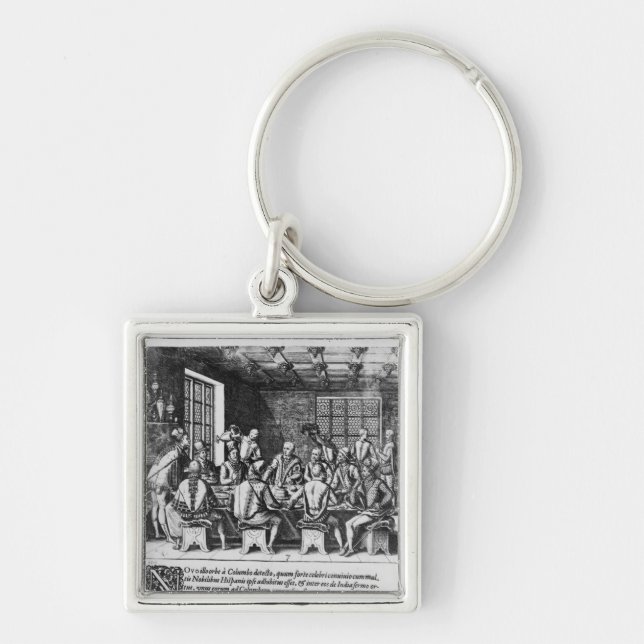 The Story of the Egg of Christopher Columbus Keychain (Front)