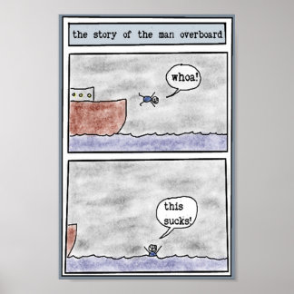 the story of the man overboard poster