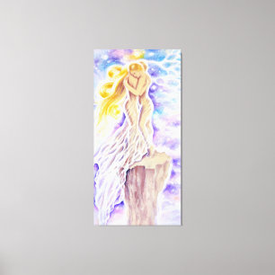 The story of two girls and their fragile love canvas print