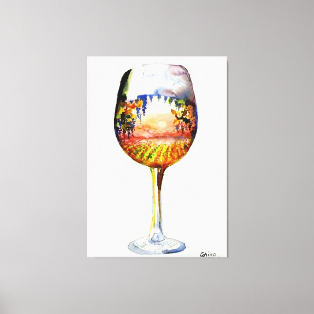 The story of wine canvas print (Front)