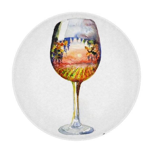 The story of wine cutting board (Front)