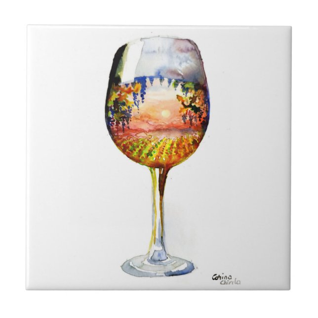 The story of wine tile (Front)