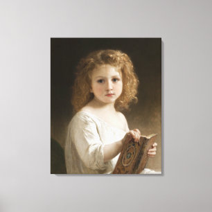 The Storybook - William Bouguereau Canvas Print