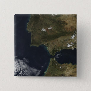 The Strait of Gibraltar 2 Inch Square Button