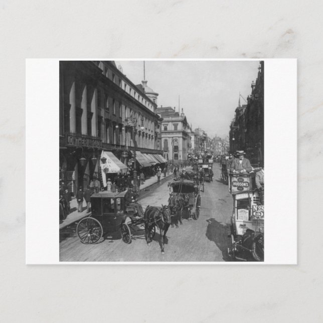 The Strand, 1901 London England, U.K. Postcard (Front)