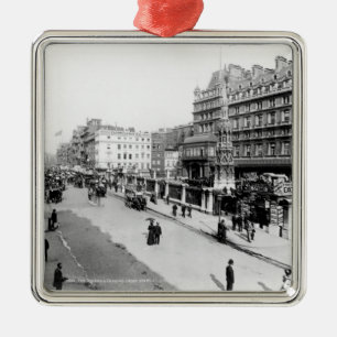 The Strand and Charing Cross Station, London Metal Ornament