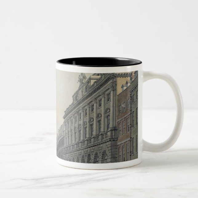 The Strand with Somerset House and St. Mary le Str Two-Tone Coffee Mug (Right)