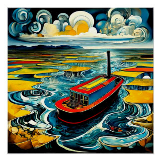 The Stranded Steamboat Poster