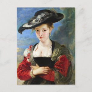 The Straw Hat Peter Paul Rubens masterpiece Postcard