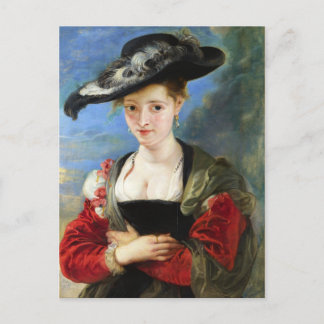 The Straw Hat Peter Paul Rubens masterpiece Postcard