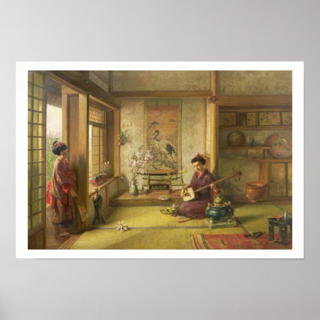 The Stray Shuttlecock (oil on canvas) Poster (Front)