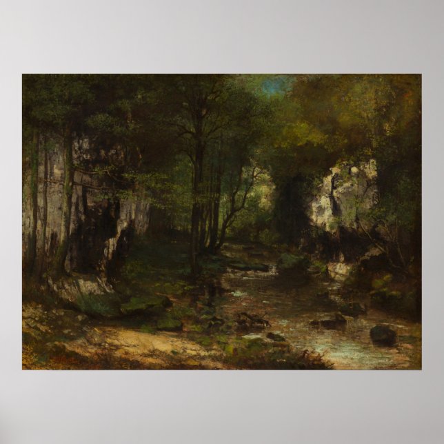 The Stream - Gustave Courbet Fine Art Poster (Front)