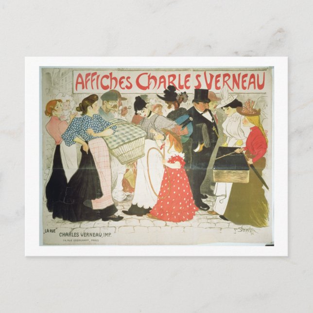 'The Street', poster for the printer Charles Verne Postcard (Front)
