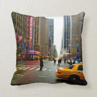 The Streets Of NYC Throw Pillow