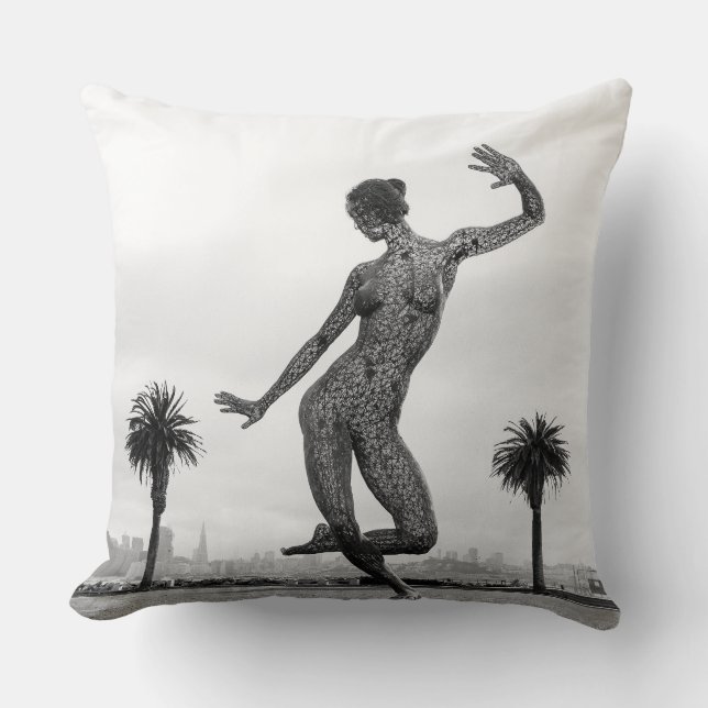 The Strength of a Women Throw Pillow (Front)