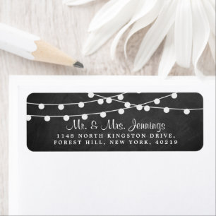 The String Lights On Chalkboard Wedding Collection