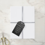 The String Lights On Chalkboard Wedding Collection Gift Tags<br><div class="desc">Simple yet elegant, the string lights on chalkboard wedding collection is a stunning design featuring lovely white hanging string lights on a chalkboard effect background, which is perfect for any modern wedding celebration. These tags can be personalized for your special occasion and would make the perfect item for your wedding,...</div>