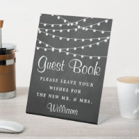 The String Lights On Chalkboard Wedding Collection