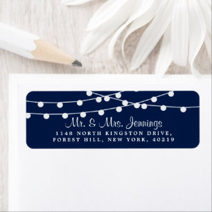 The String Lights On Navy Blue Wedding Collection