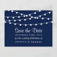 The String Lights On Navy Blue Wedding Collection
