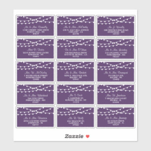 The String Lights On Purple Wedding Collection