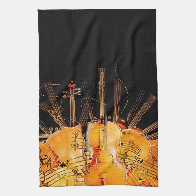THE STRINGS OF SUNSHINE KITCHEN TOWEL (Vertical)