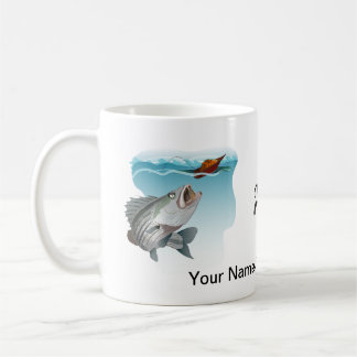 The Striper Bass Fishing Drinks Tea or Coffee Mug