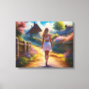 The Stroll Canvas Print