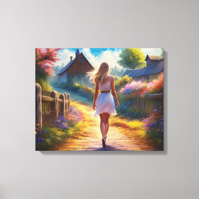 The Stroll Canvas Print (Front)