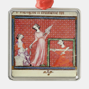 The Strong Woman of the Scriptures Spinning Metal Ornament