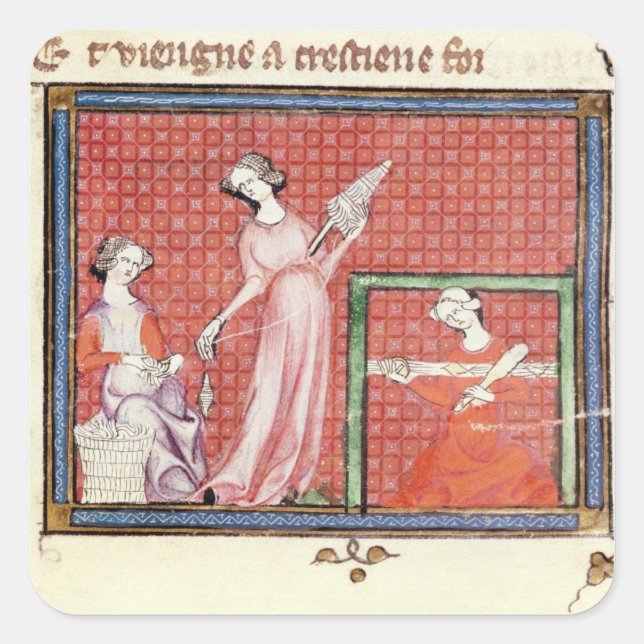 The Strong Woman of the Scriptures Spinning Square Sticker (Front)