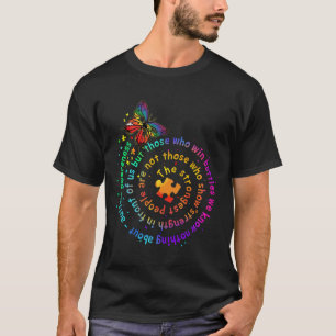 The Strongest People Butterfly Autism Awareness T-Shirt