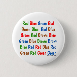 The Stroop Test 2 Inch Round Button