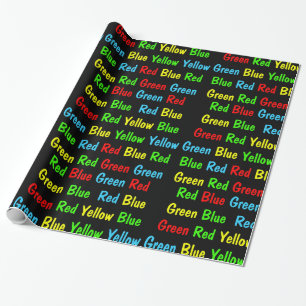 The Stroop Test (Dark) Wrapping Paper