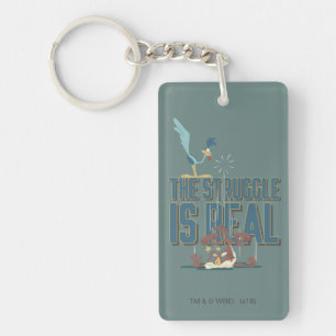 The Struggle Is Real ROAD RUNNER™ & Wile E. Coyote Keychain