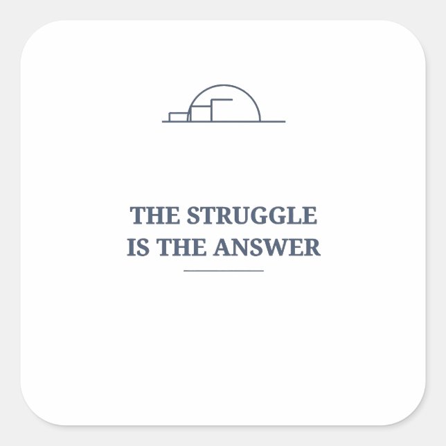 The Struggle Is the Answer Climb Sticker (Front)