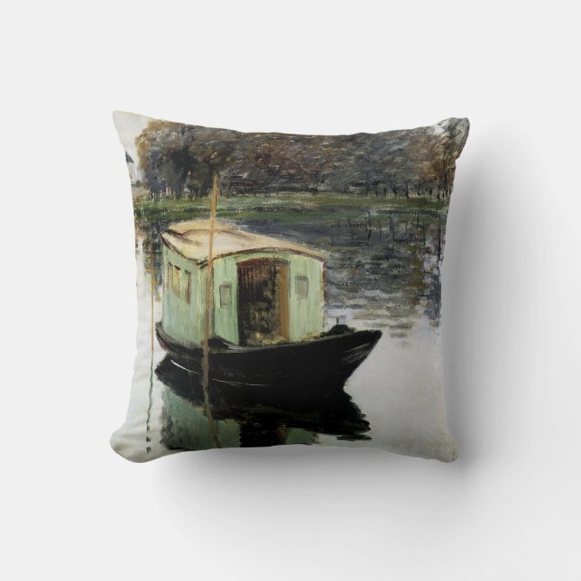The Studio Boat Throw Pillow (Front)